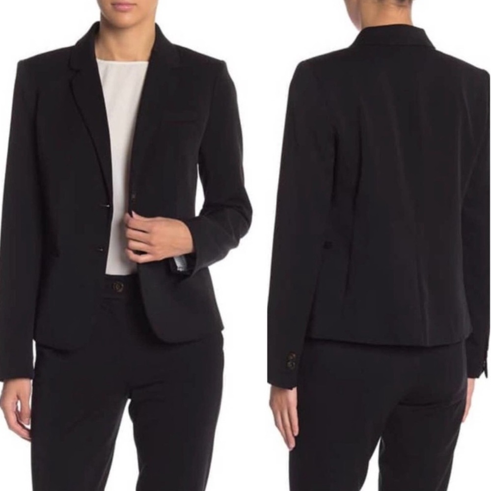 J. Crew Black Schoolboy Notch Lapel Blazer K2899 Size Small